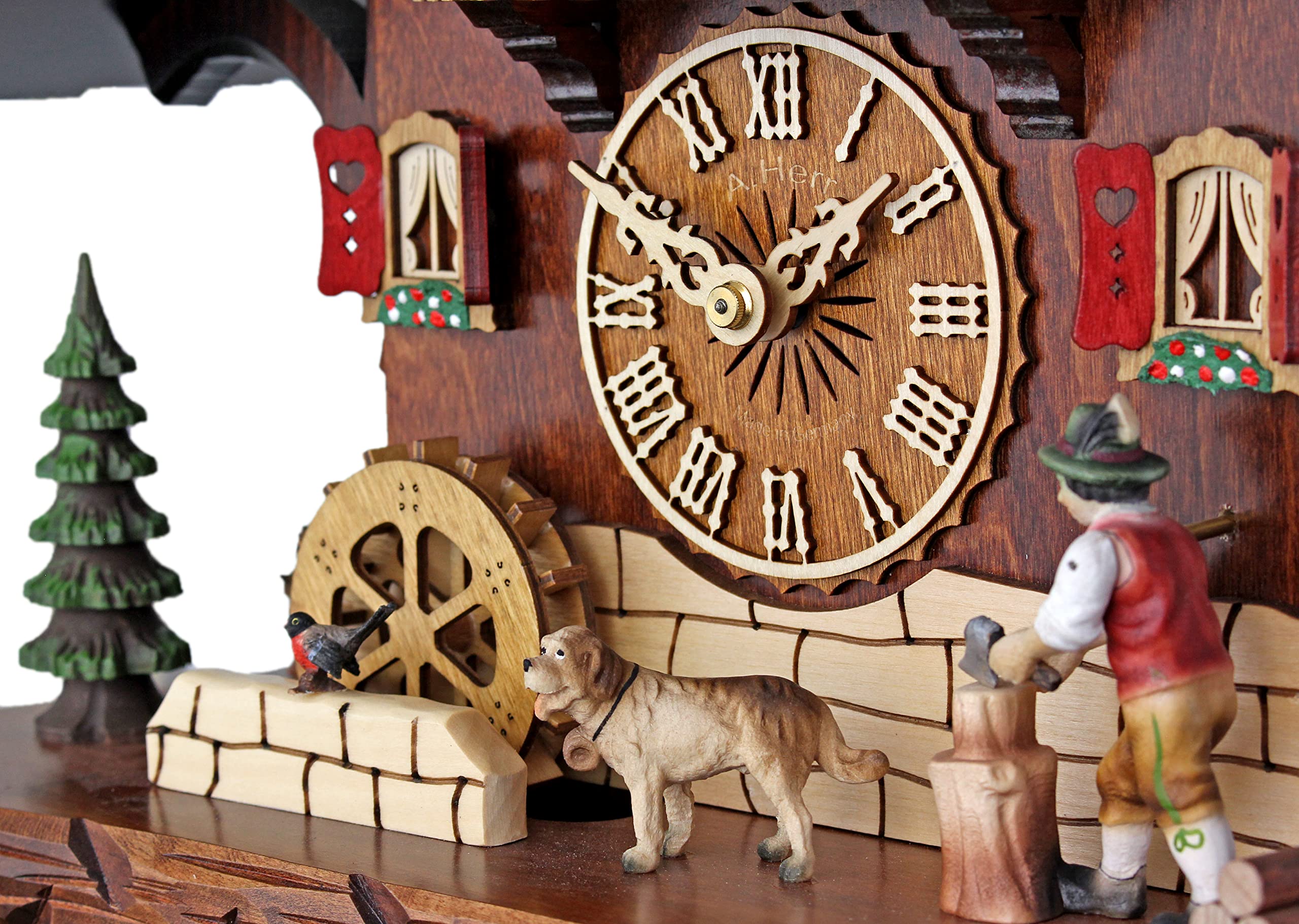 Amazon.com: HerrZeit by Adolf Herr Cuckoo Clock - The Busy Wood